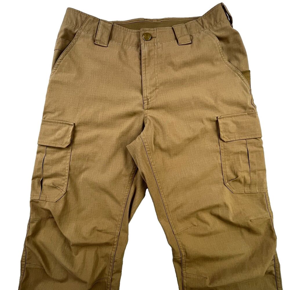 Under Armour Storm Cargo Pants Mens 32x34 Brown Tactical Patrol Ripstop Utility